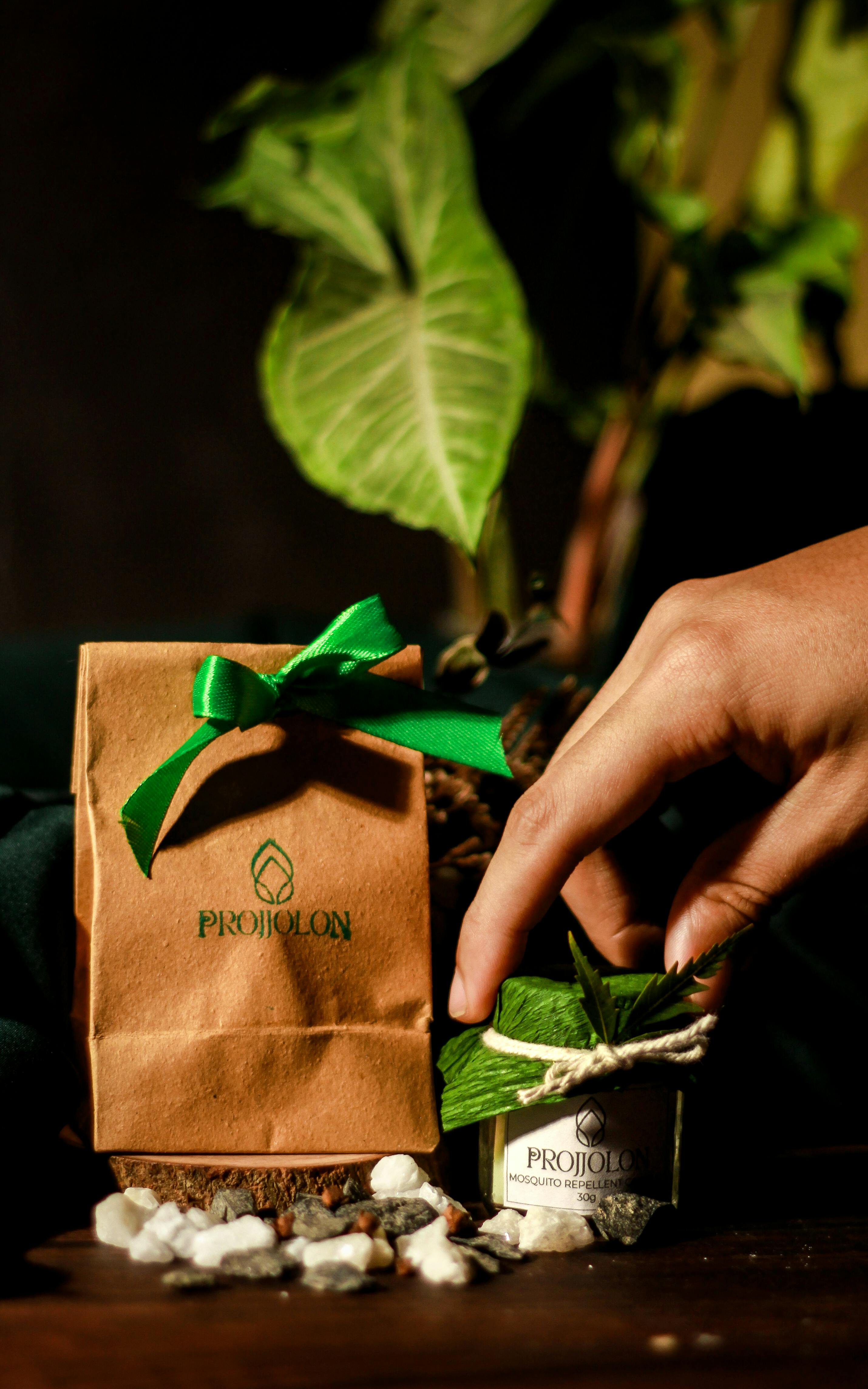 Organic mosquito repellent candle making in Dhaka, Bangladesh.