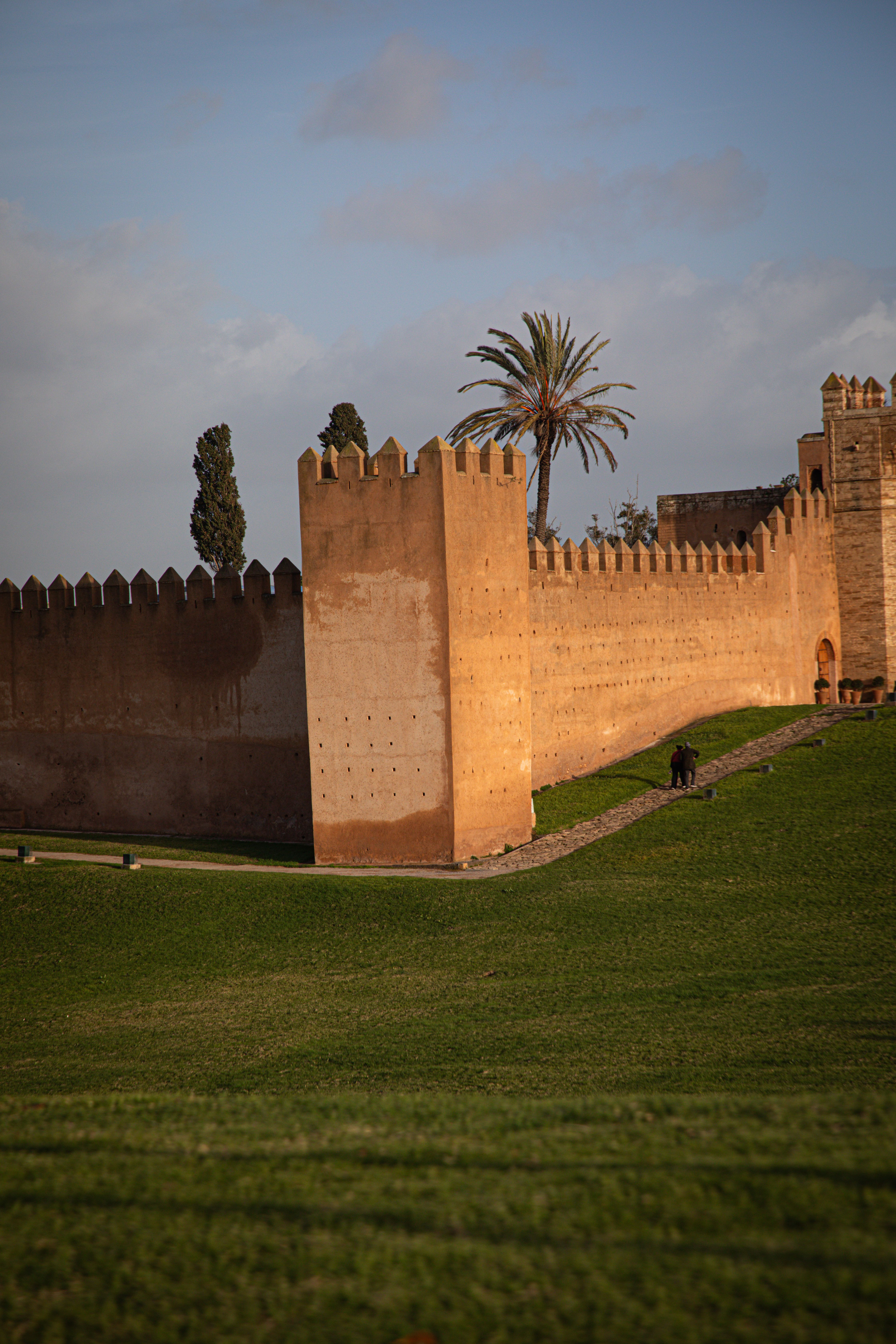 Historic fortifications and greenery at Chellah in Rabat.