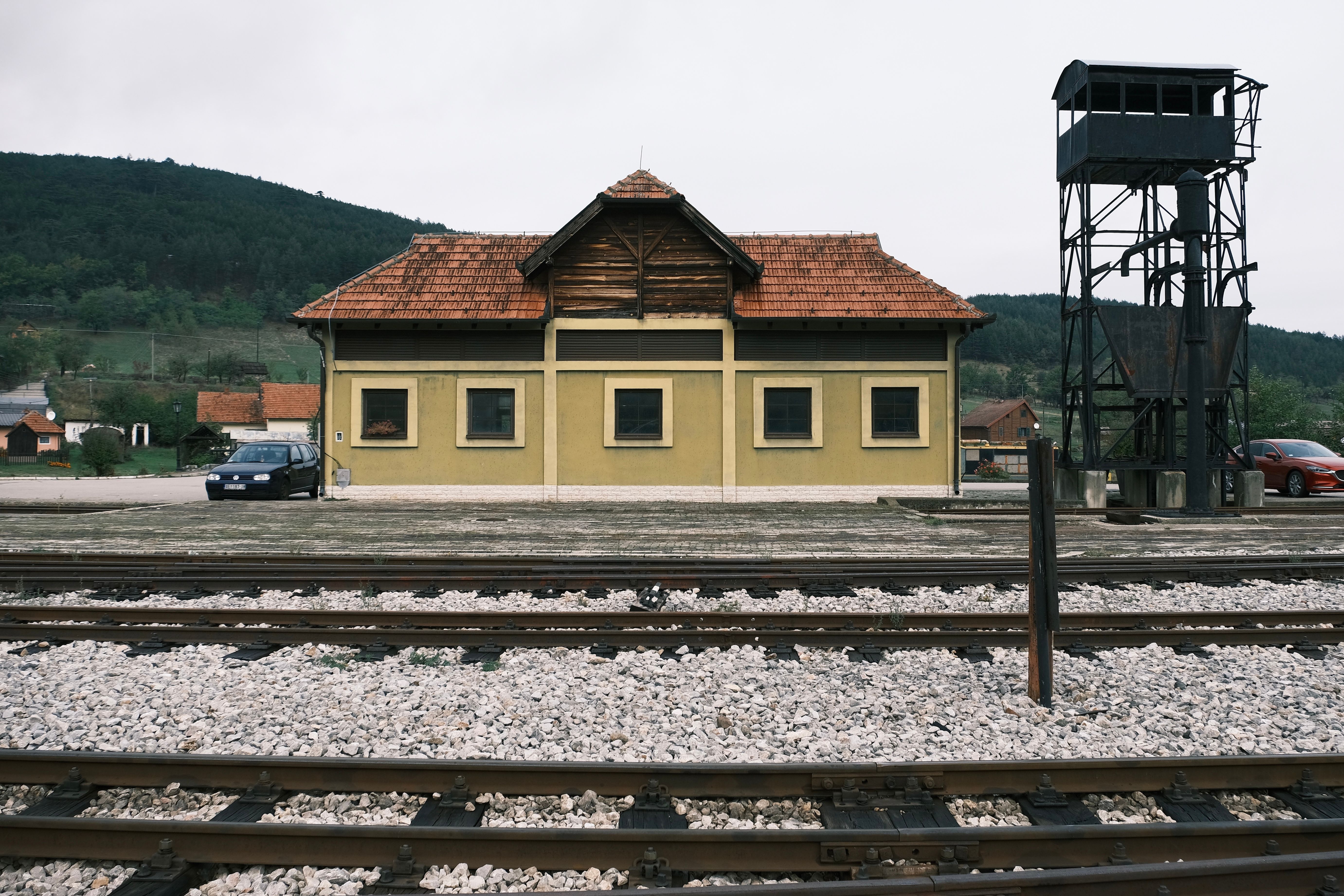 Rural Train Station with Historic Architecture · Free Stock Photo