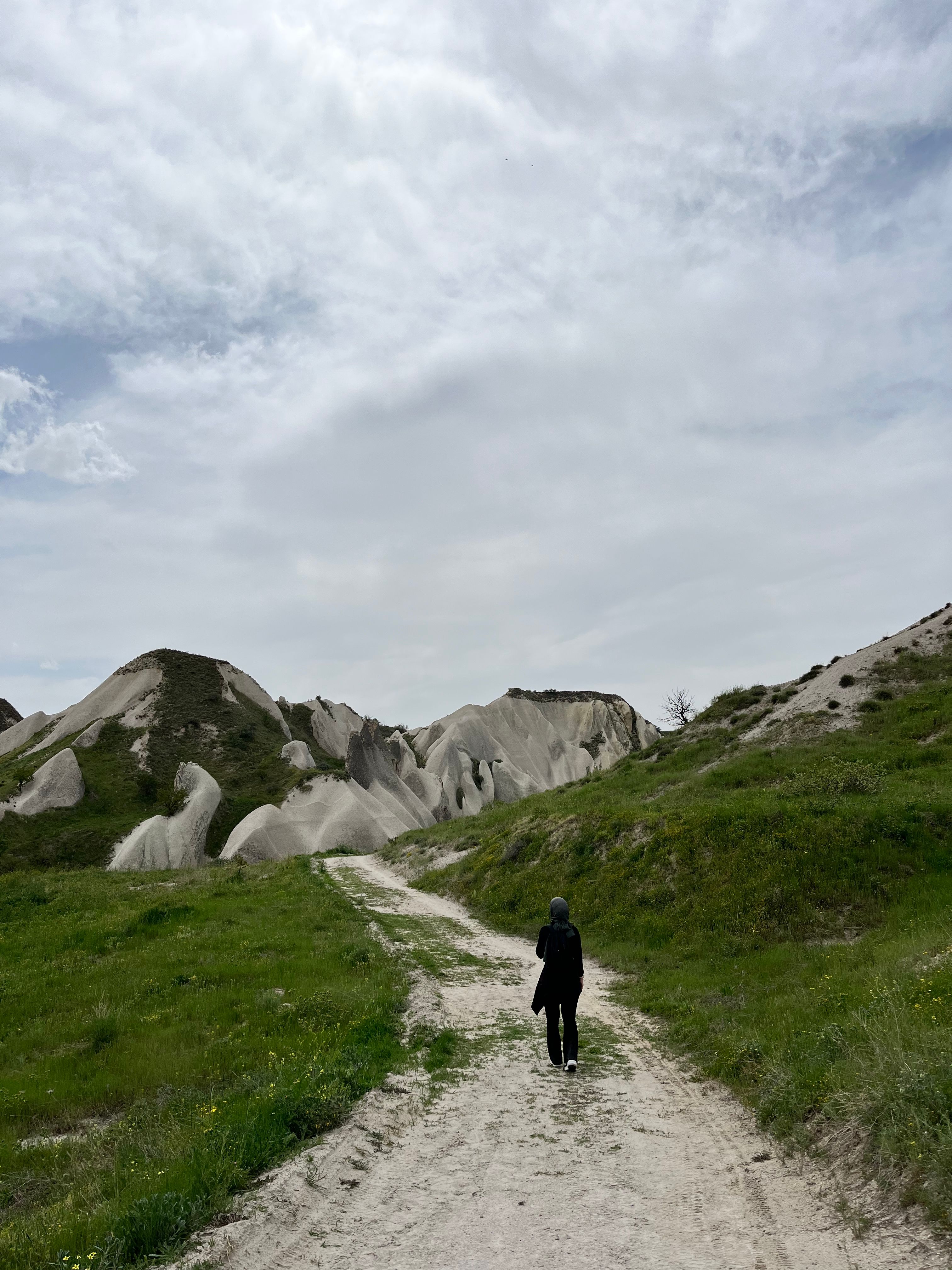 [ColoSach]-a-lone-hiker-walks-along-a-trail-amidst-the-unique-rock-formations-of-cappadocia,-turkey.