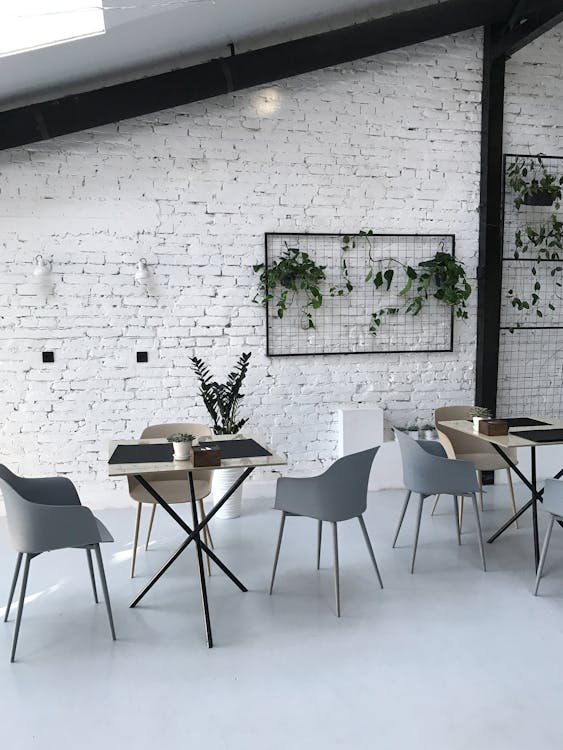 Chairs and Tables Inside a Room