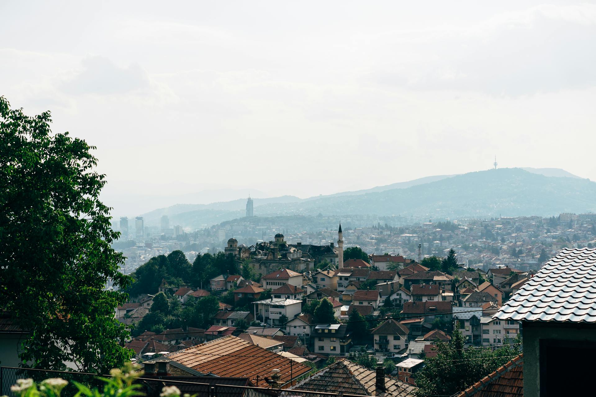 Cityscape of Sarajevo in Bosnia and Herzegovina