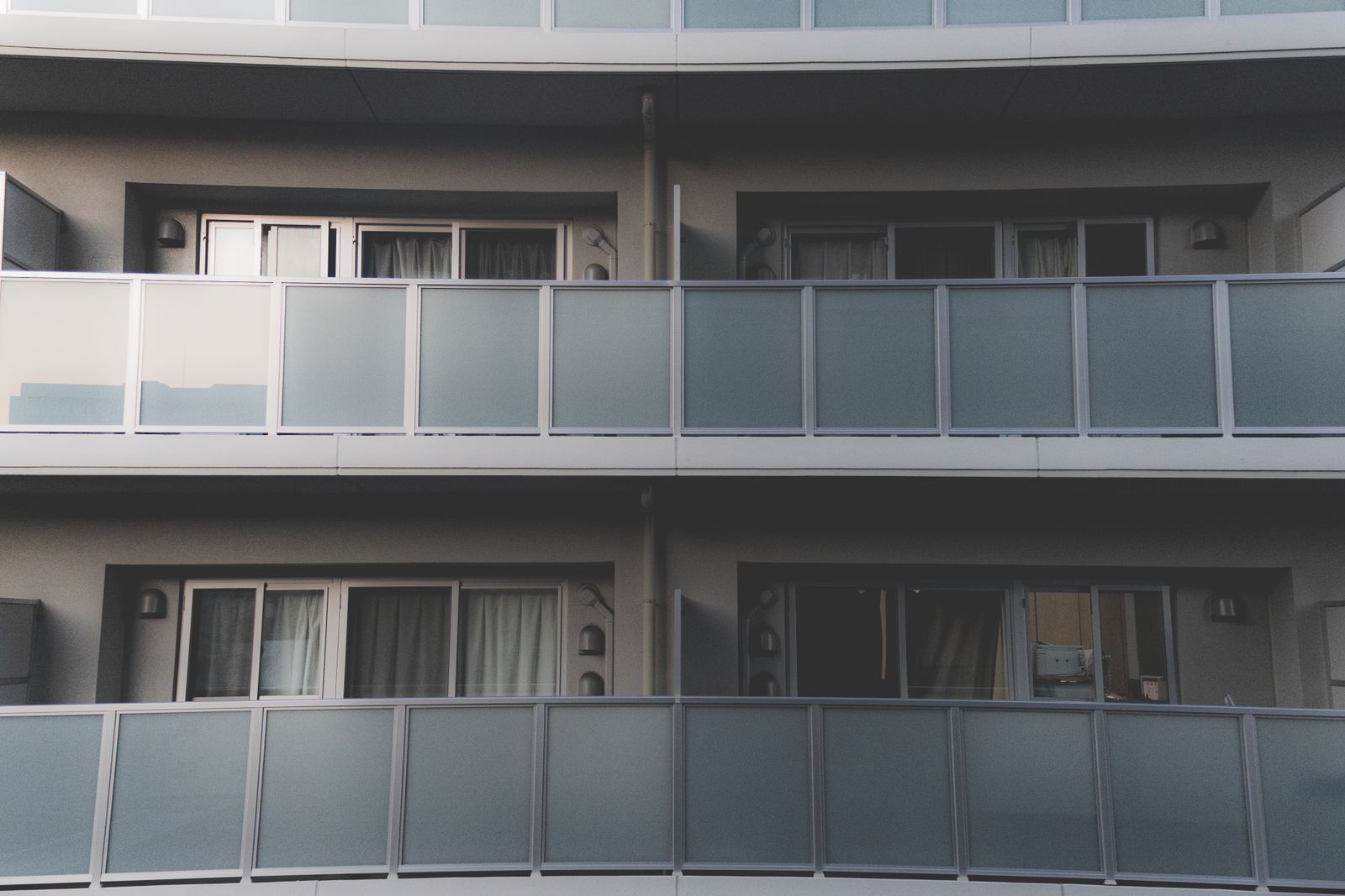 Modern apartment building exterior