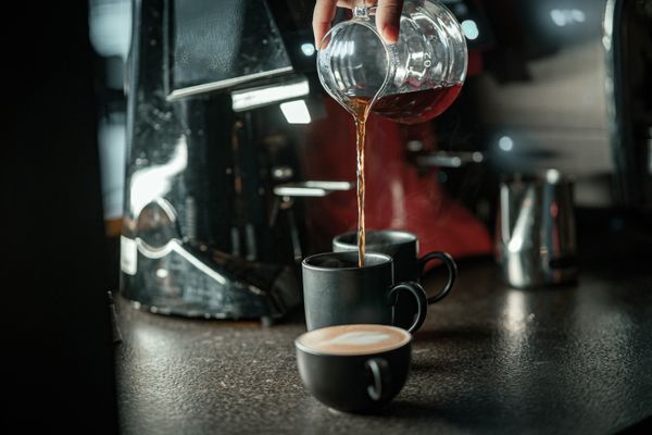 Coffee grinder and grounds