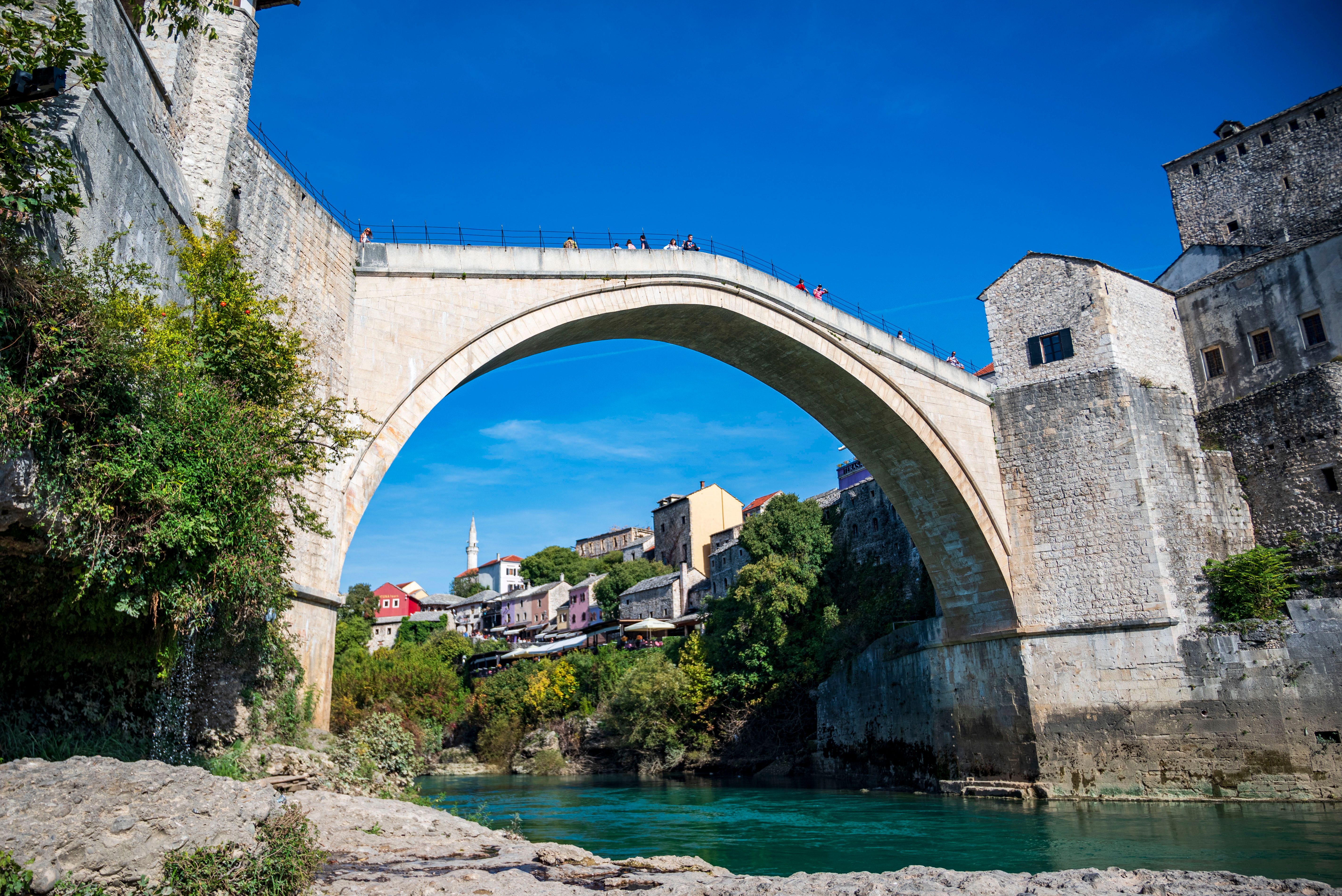 Scenic View of Stari Most Bridge in Mostar · Free Stock Photo