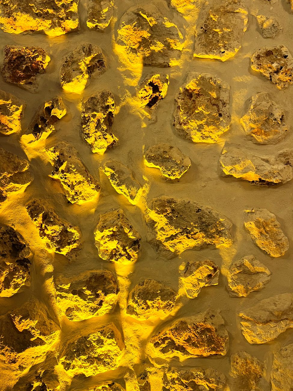Natural material texture illuminated by warm light