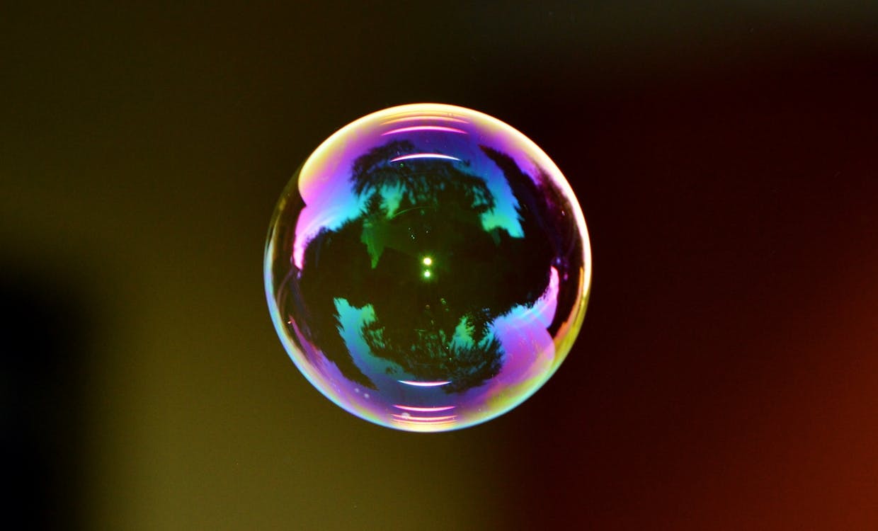 Macro Focus Photo of a Bubble
