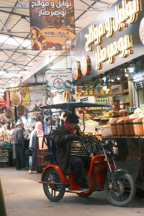 Free Explore the bustling market in Sfax, showcasing local culture and vibrant trade in Tunisia. Stock Photo