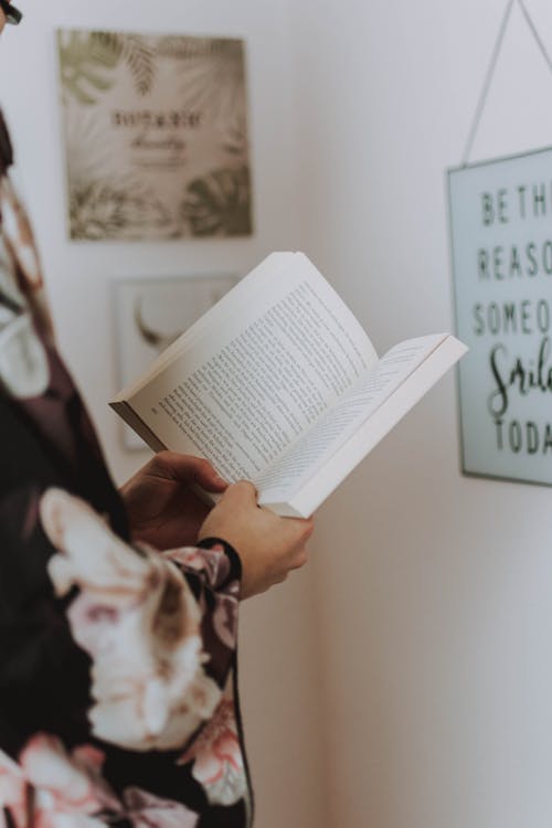 Person Holding a Book