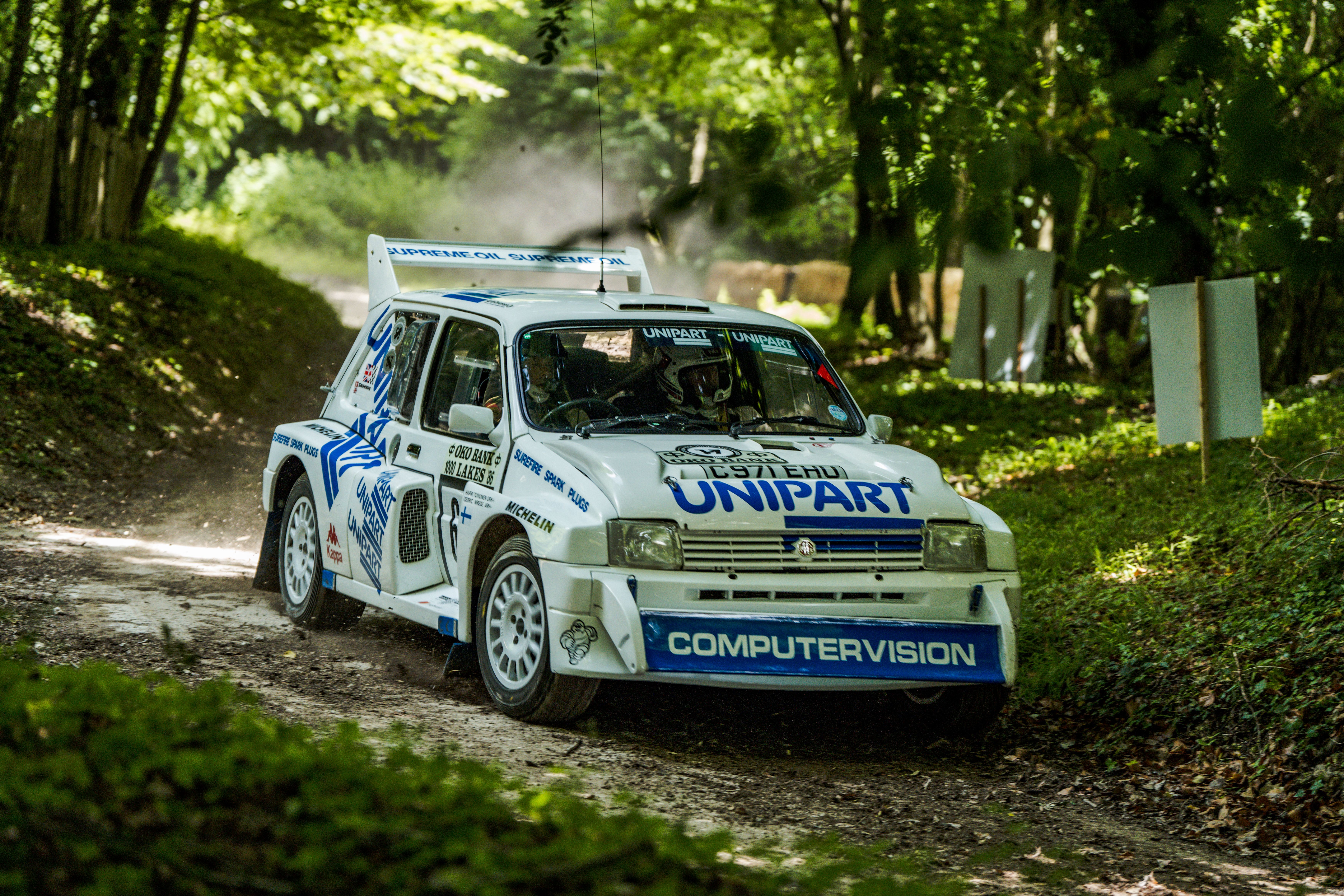 Rally Car Race in Forest of Southampton · Free Stock Photo
