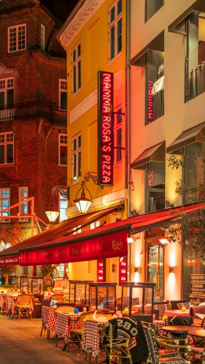 Mama Rosa Denmark Charming Night at Mamma Rosa's Restaurant in Copenhagen · Free Stock Photo