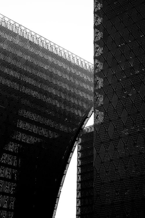Modern Structures Drawable Modern Architectural Structures in Black and White · Free Stock Photo