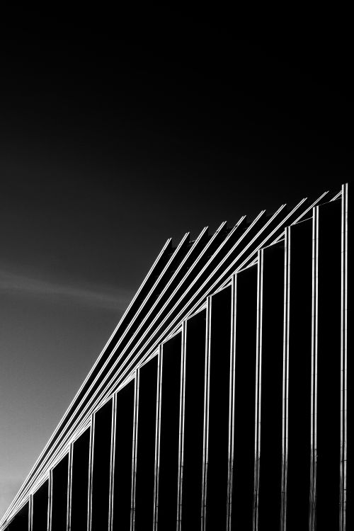 Modern Architectural Abstract in Black and White · Free Stock Photo