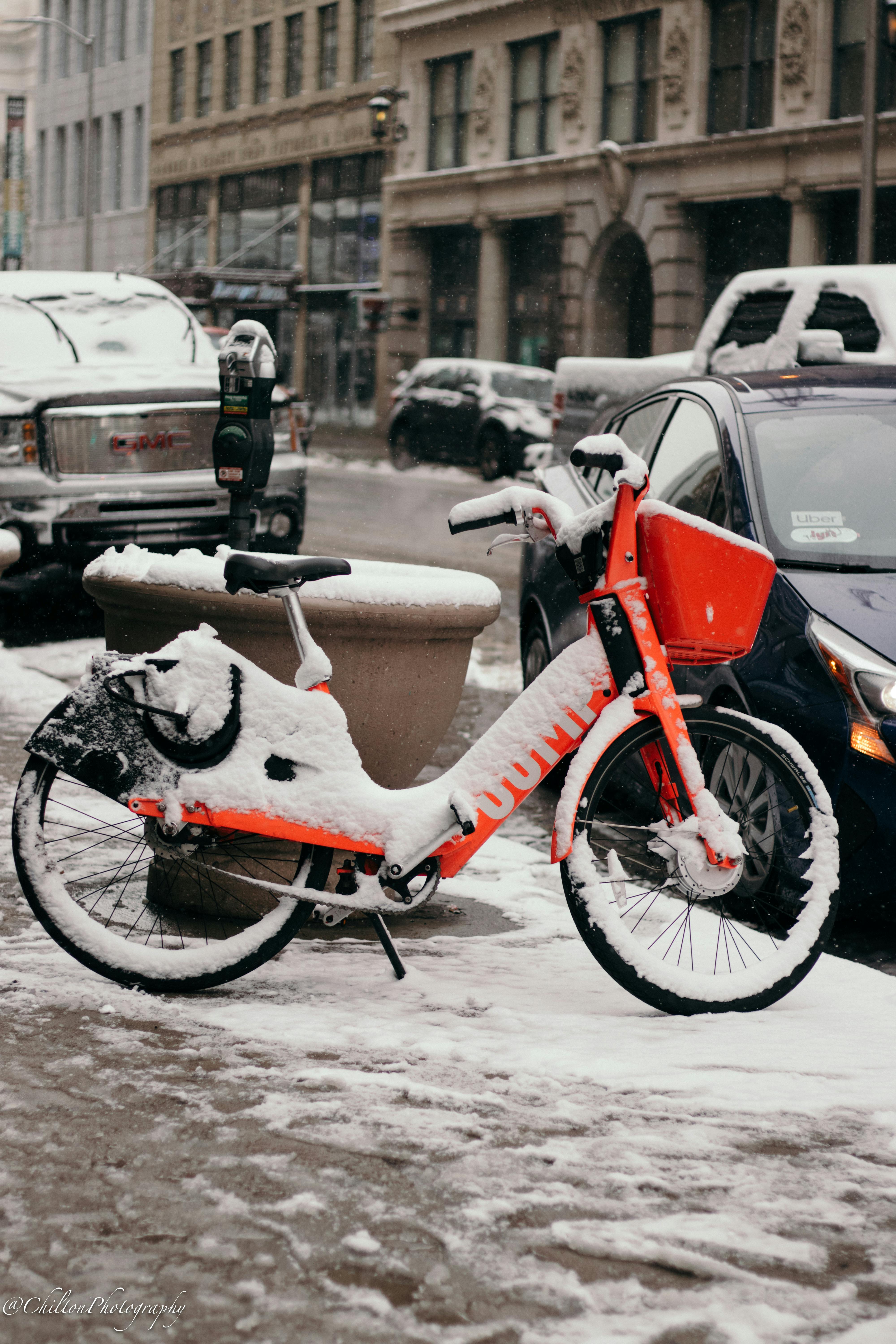 Free stock photo of bicycle, bicycle parking, downtown
