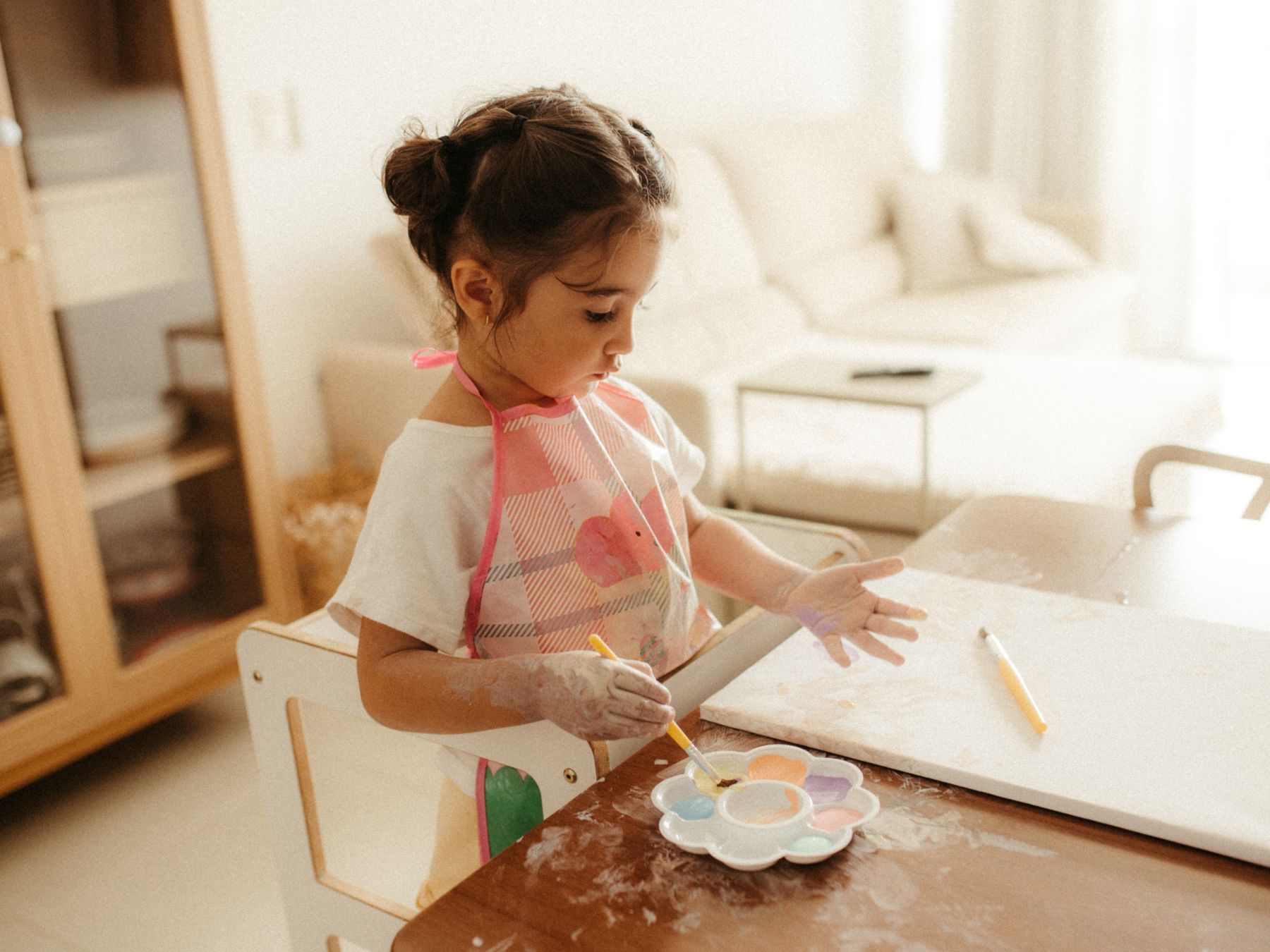 Painters and Decorators in Seven Sisters — dust sheets down and the room fully protected