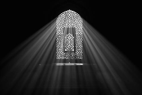 Darmowe zdjęcie z galerii z architektura islamska, bw, bw film