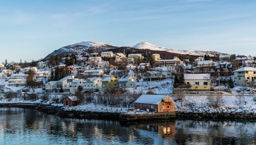 Verschiedene Häuser Am Berg