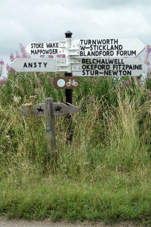 Uk Sign Post Examples Rural English Signpost with Cycle and Horse Paths · Free Stock Photo