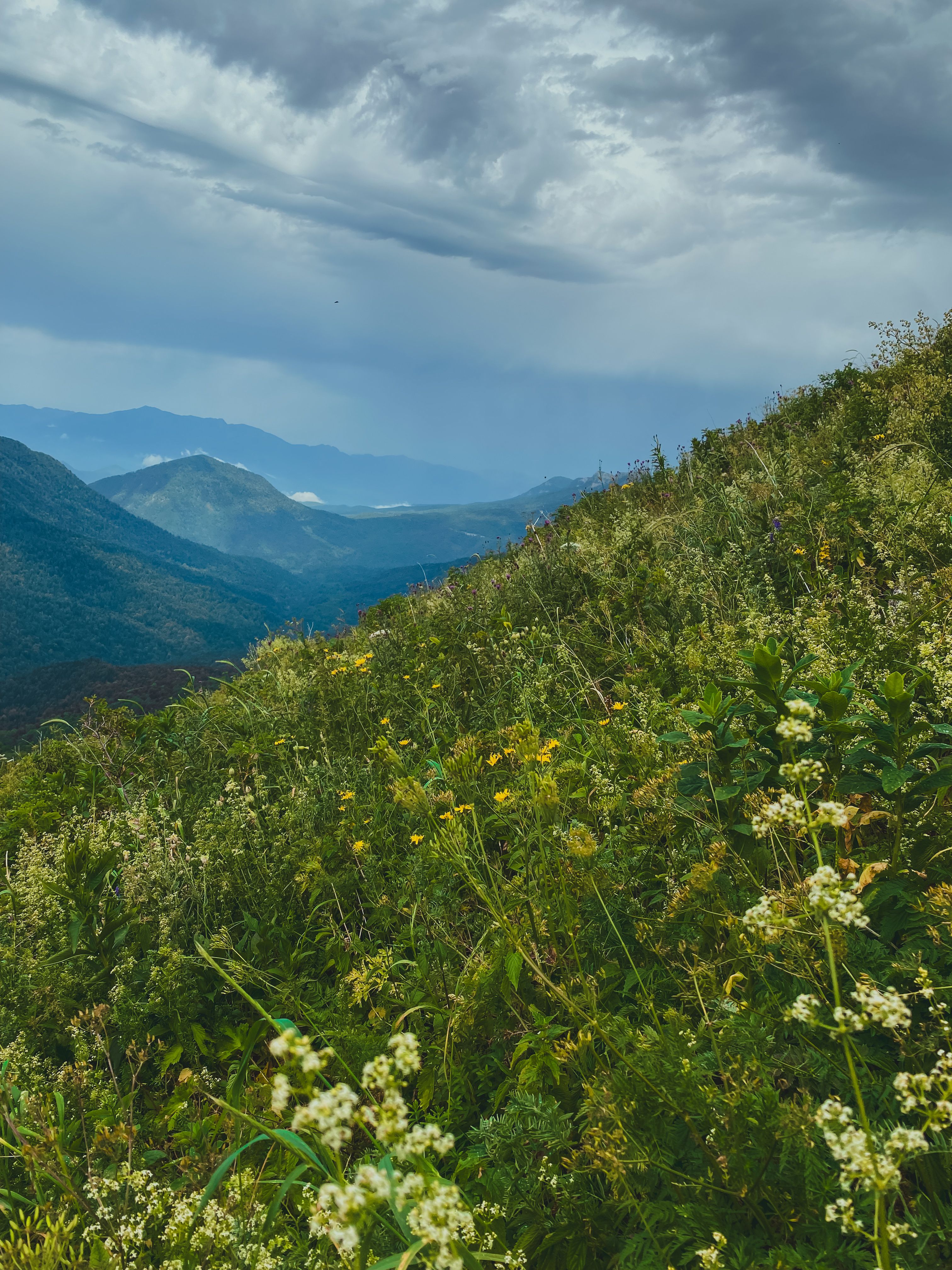 Green Mountain Under White Clouds · Free Stock Photo