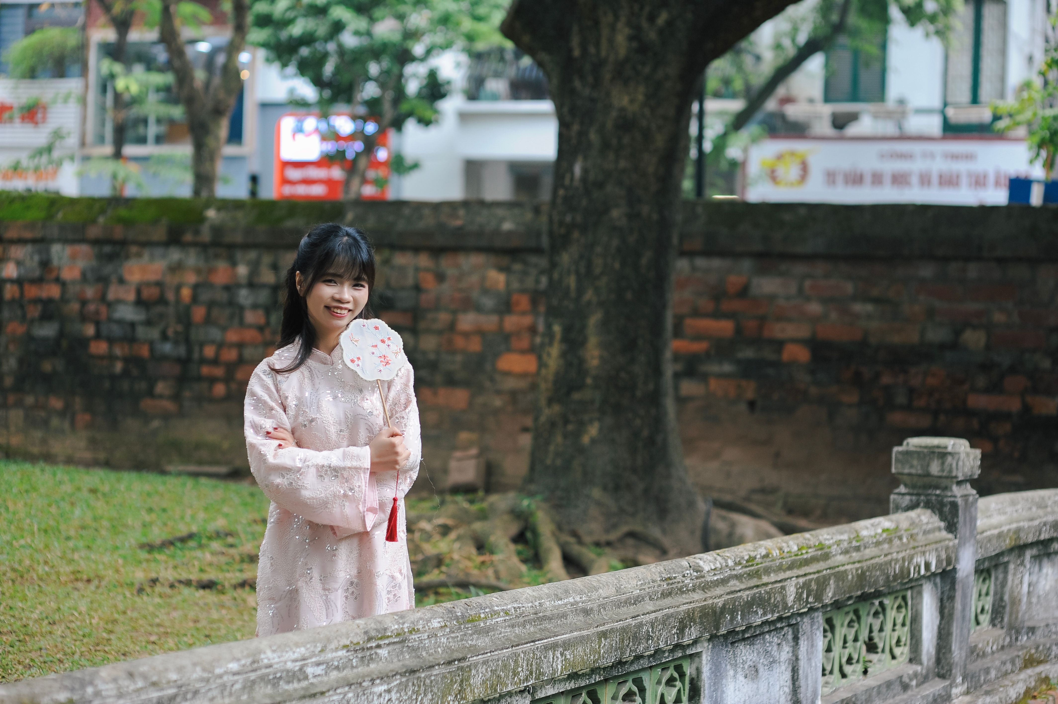 Young Woman in Traditional Dress Outdoors · Free Stock Photo