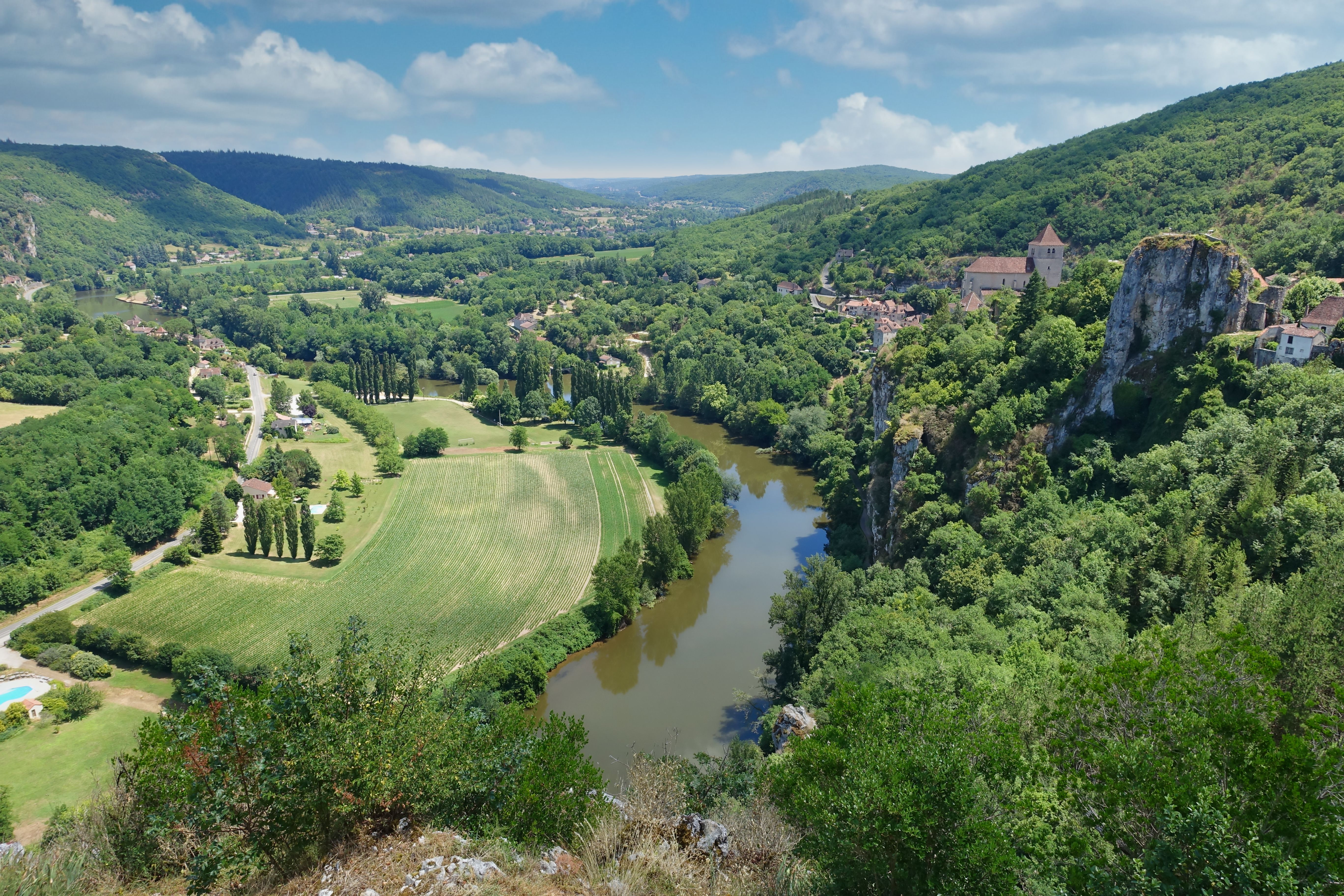 Scenic View of French Countryside and River · Free Stock Photo