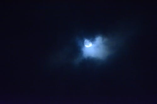 Δωρεάν στοκ φωτογραφιών με νυχτερινός ουρανός, σελήνη, σεληνόφωτο