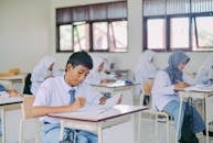 Indonesian High School Students in Classroom