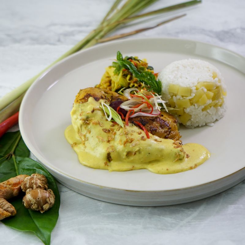 One-Pot Creamy Coconut and Roasted Turmeric Rice