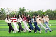 Group of Friends Enjoying Day Outdoors in Hanoi