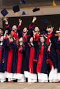 Graduation Ceremony in Hanoi with Students Celebrating