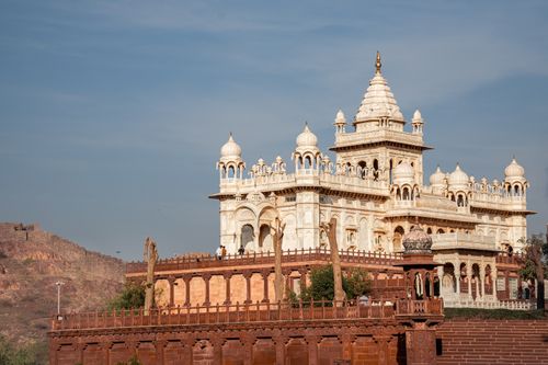 Free Stunning view of Jaswant Thada, a marble cenotaph in Jodhpur, India. Stock Photo