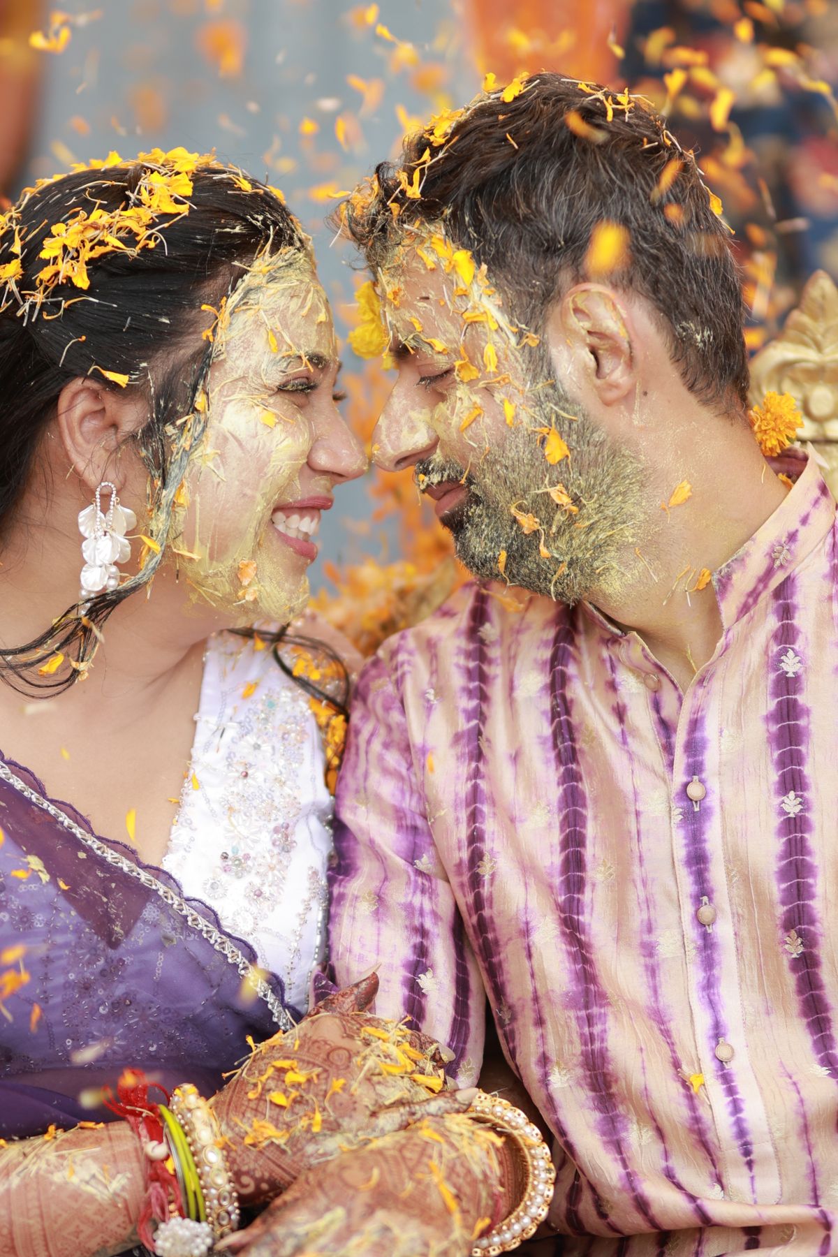 Joyful Indian Haldi celebration