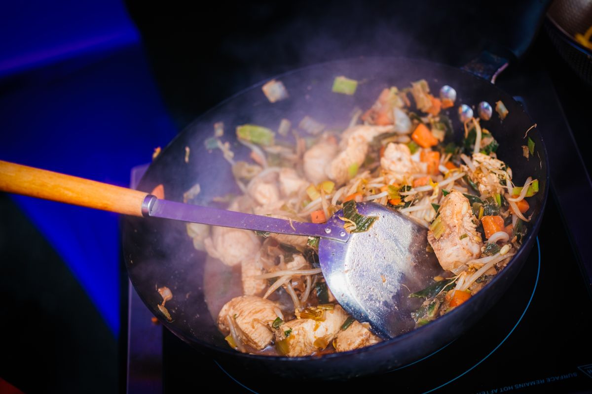 Pollo salteado con verduras, receta con su lista de la compra