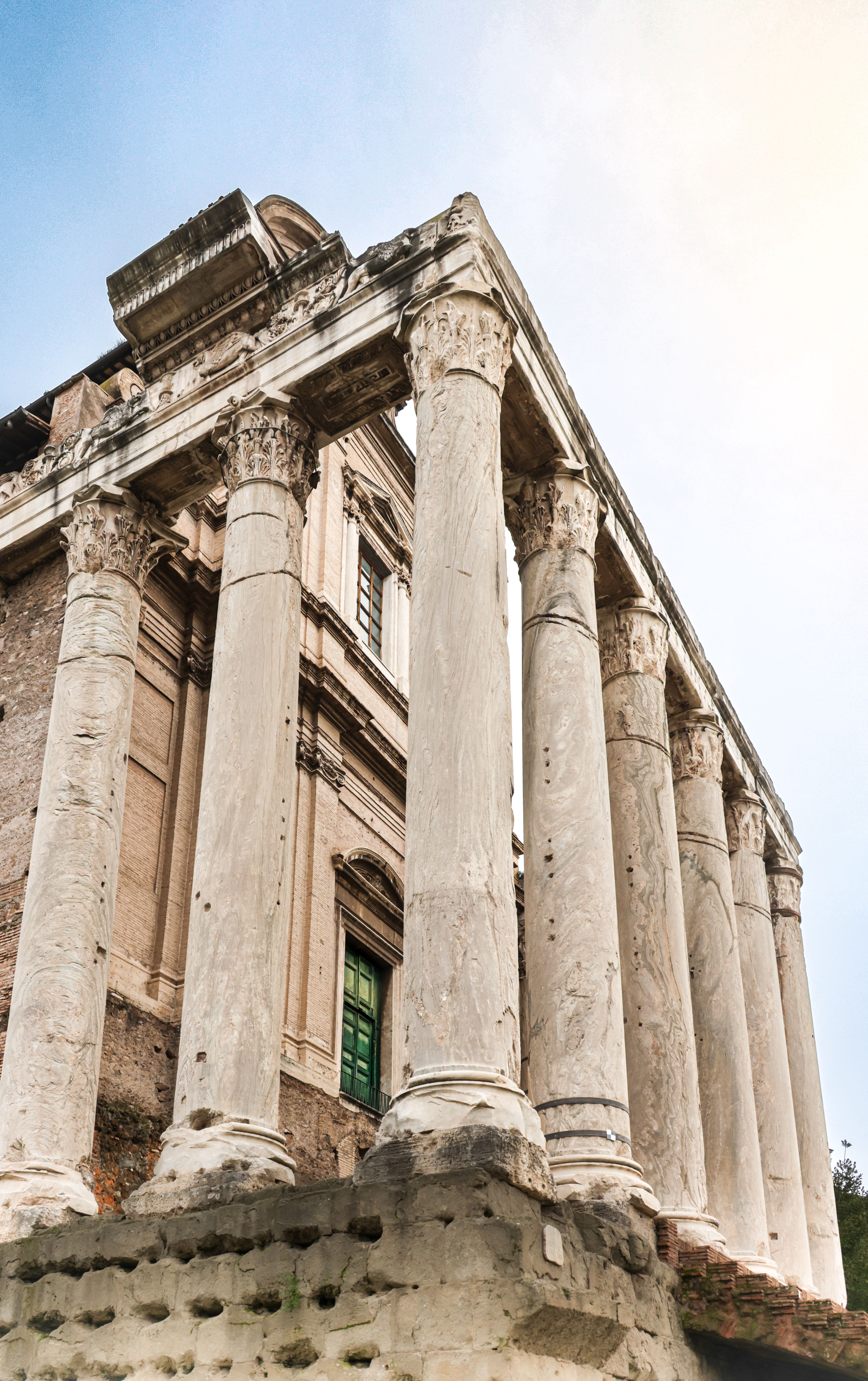 Iconic Roman Ruins with Marble Columns · Free Stock Photo