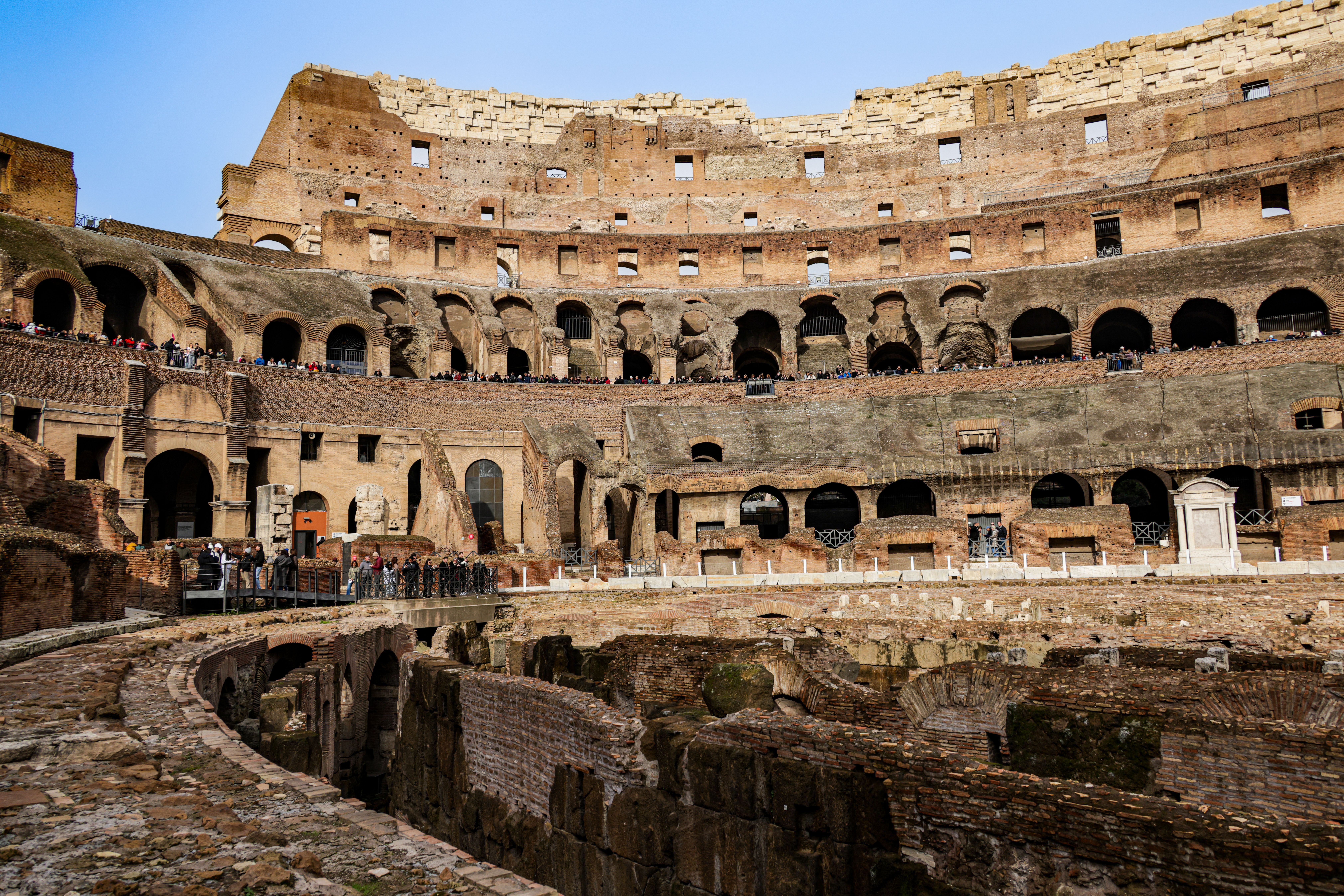 Interior View of the Roman Colosseum in Rome · Free Stock Photo