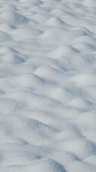 A serene abstract scene of undulating snow dunes highlighting winter beauty.
