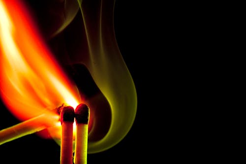 Free stock photo of fire, head, matchstick