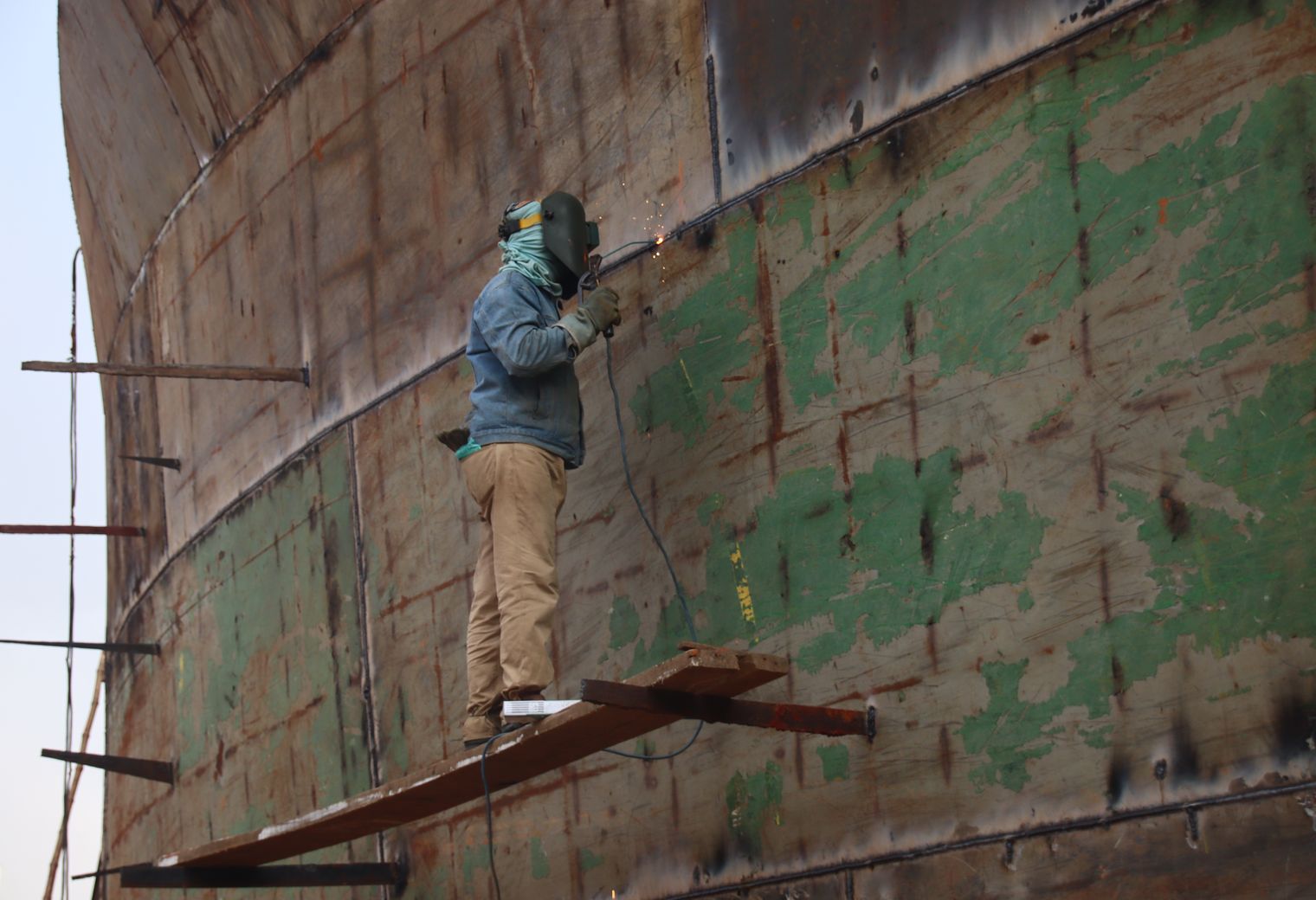 Commercial Decorating in Coney Hall — walls rolled to an even, flat finish