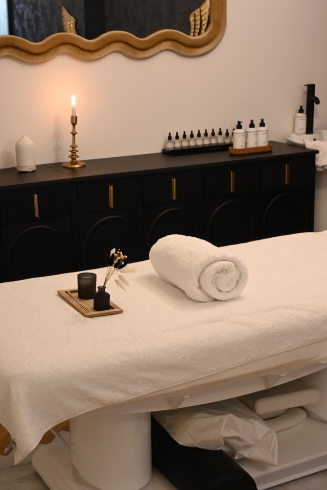 Warm basalt stones prepared for a stone massage