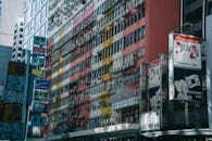 Colorful Apartment Building in Urban Cityscape