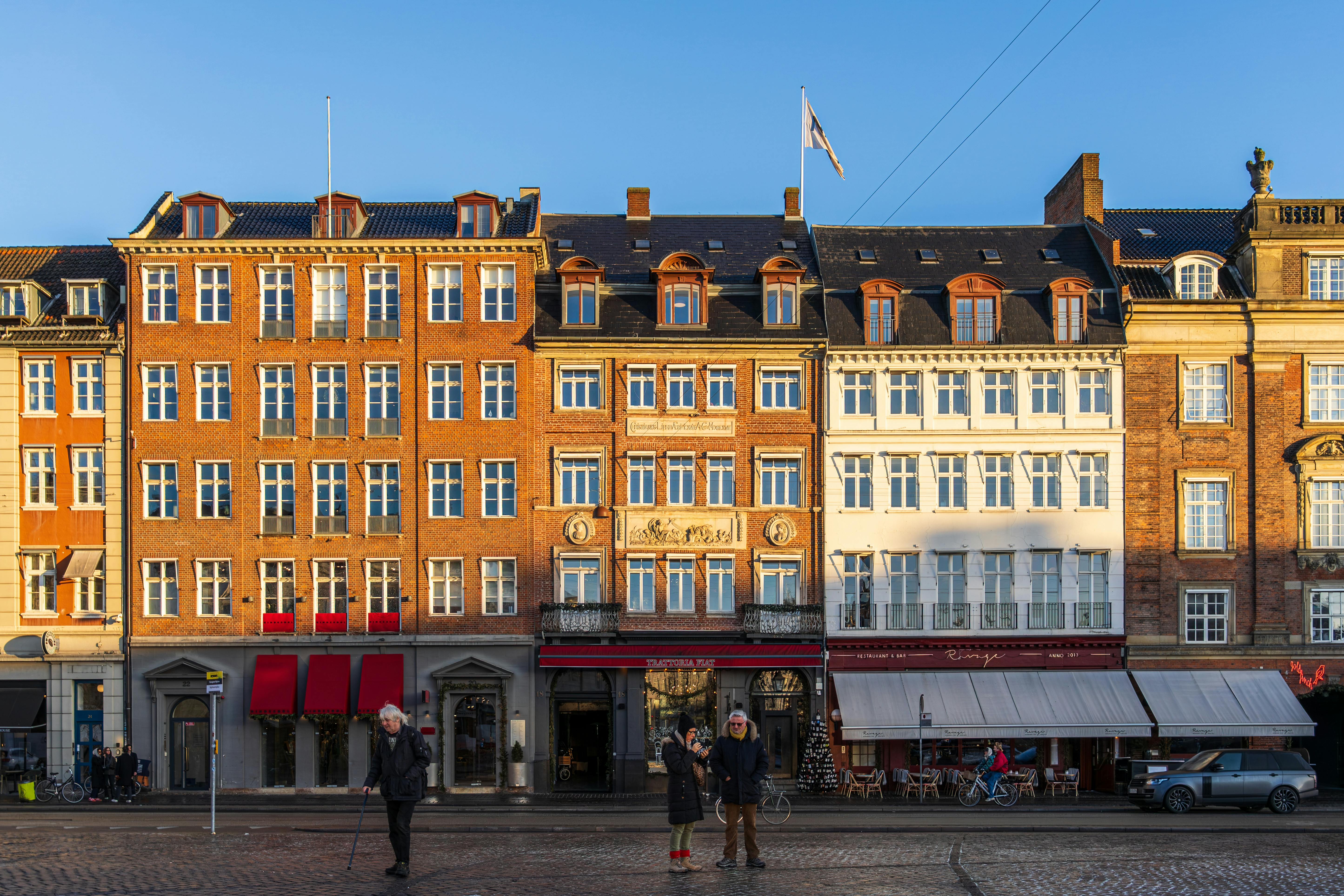 colorful street in Copenhagen Denmark with bicycles - safest european countries to visit alone
