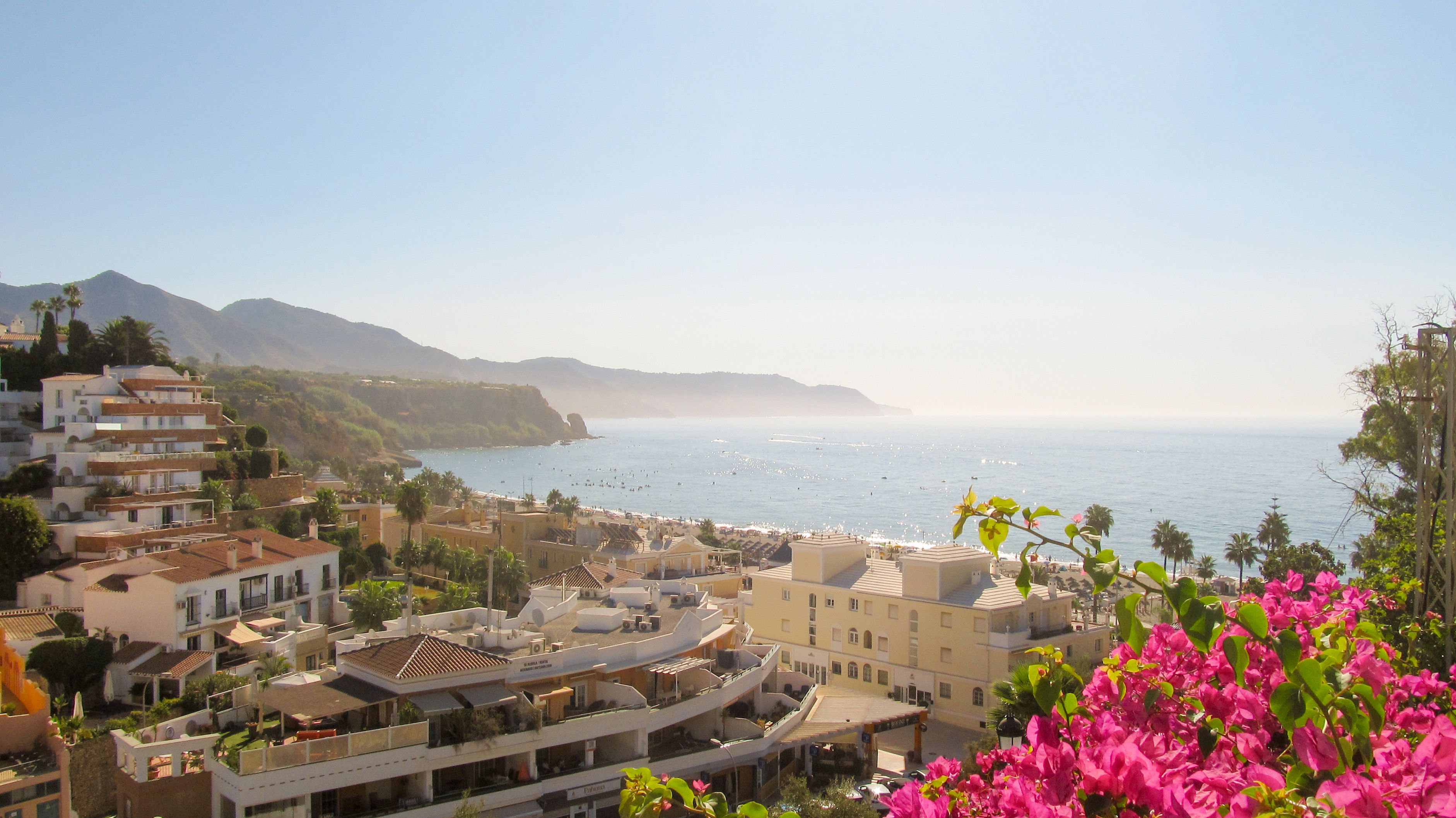 Coastal Town Overlooking Mediterranean Sea · Free Stock Photo
