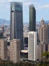 Panoramic View of Taipei's Skyscrapers Skyline