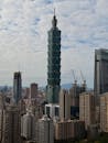 Taipei 101 Tower with Urban Cityscape