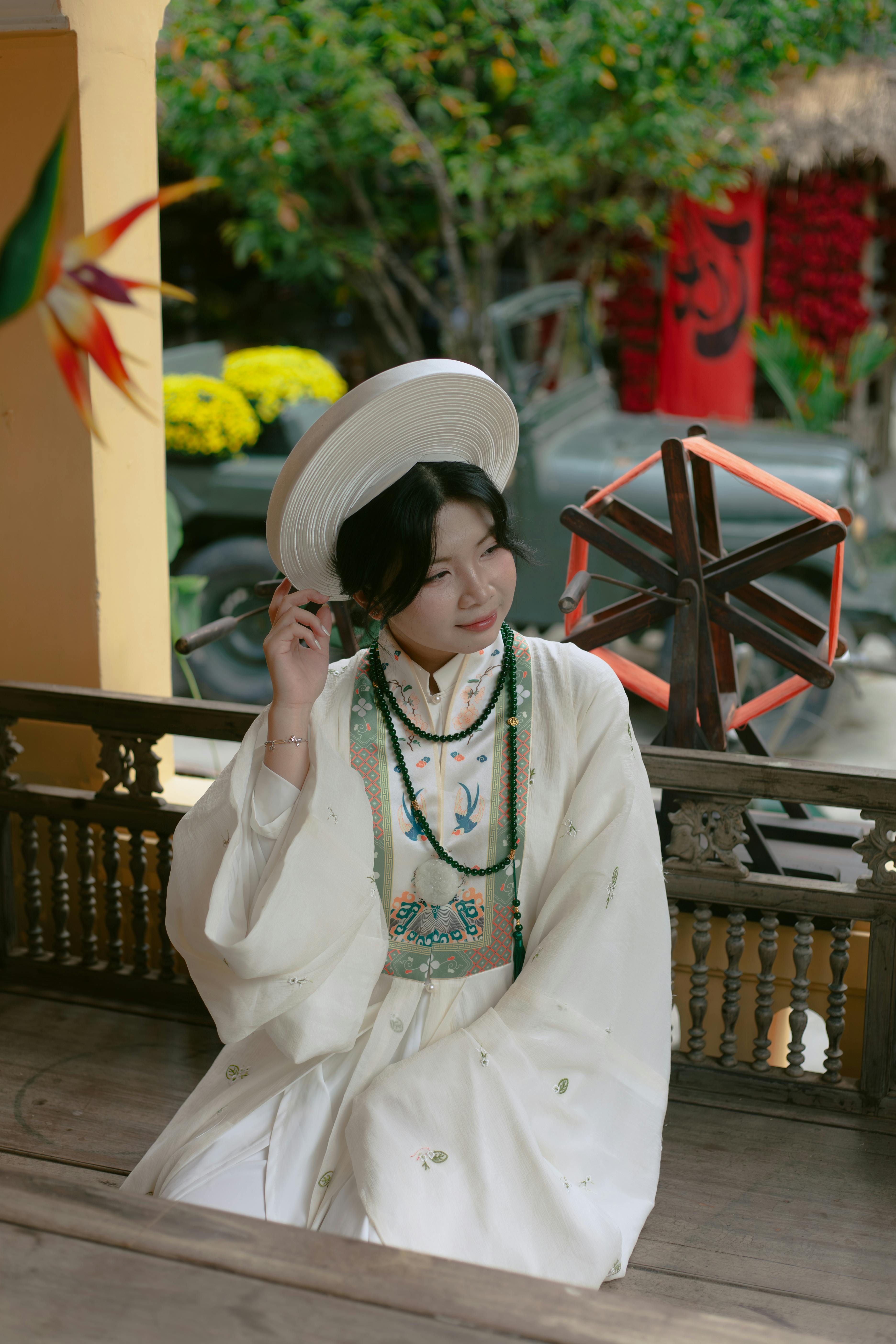 Traditional Vietnamese Outfit Portrait