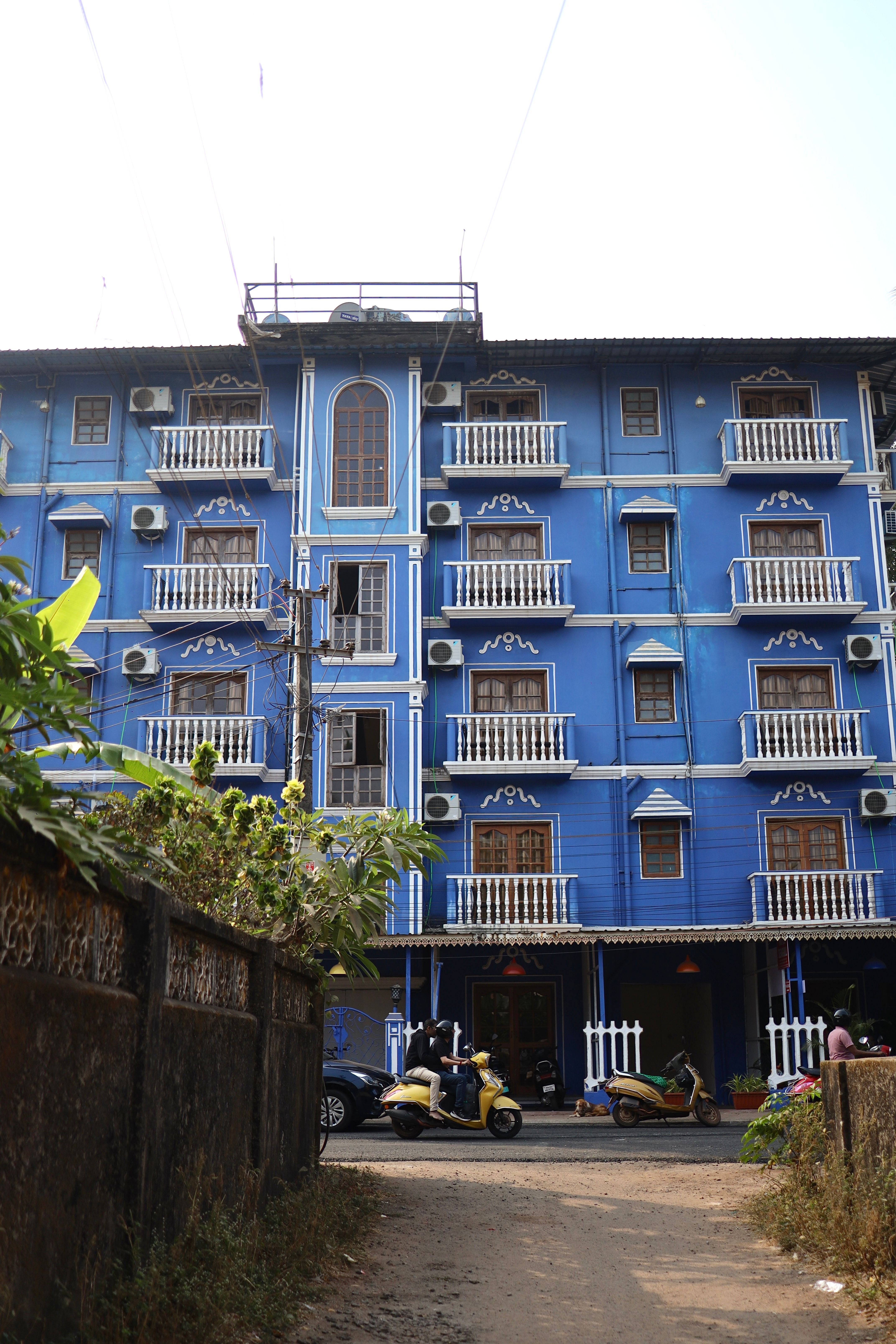 Colorful Blue Building in Goa, India · Free Stock Photo
