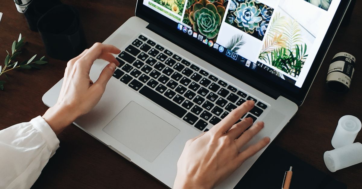 Person Working On Computer Free Stock Photo Person working on computer free stock photo