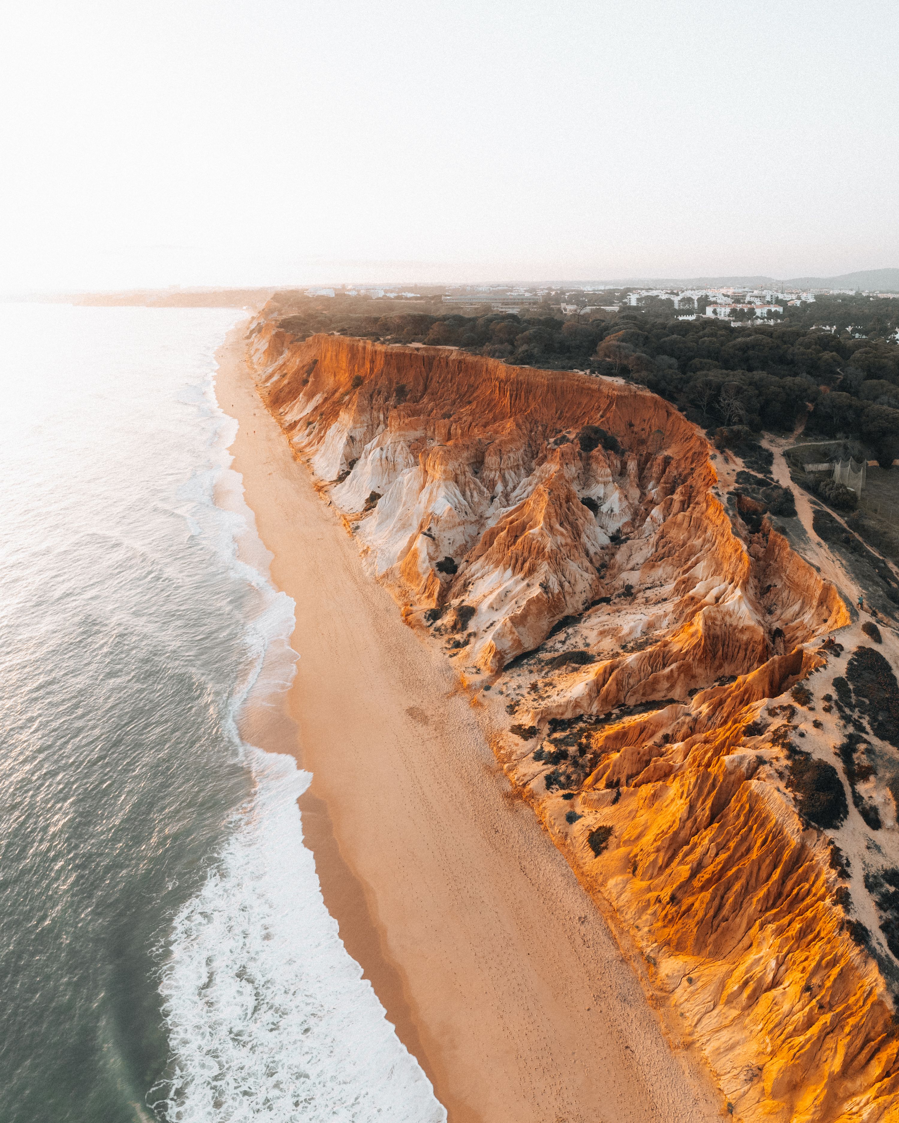 Aerial View of a Beach during Sunset · Free Stock Photo