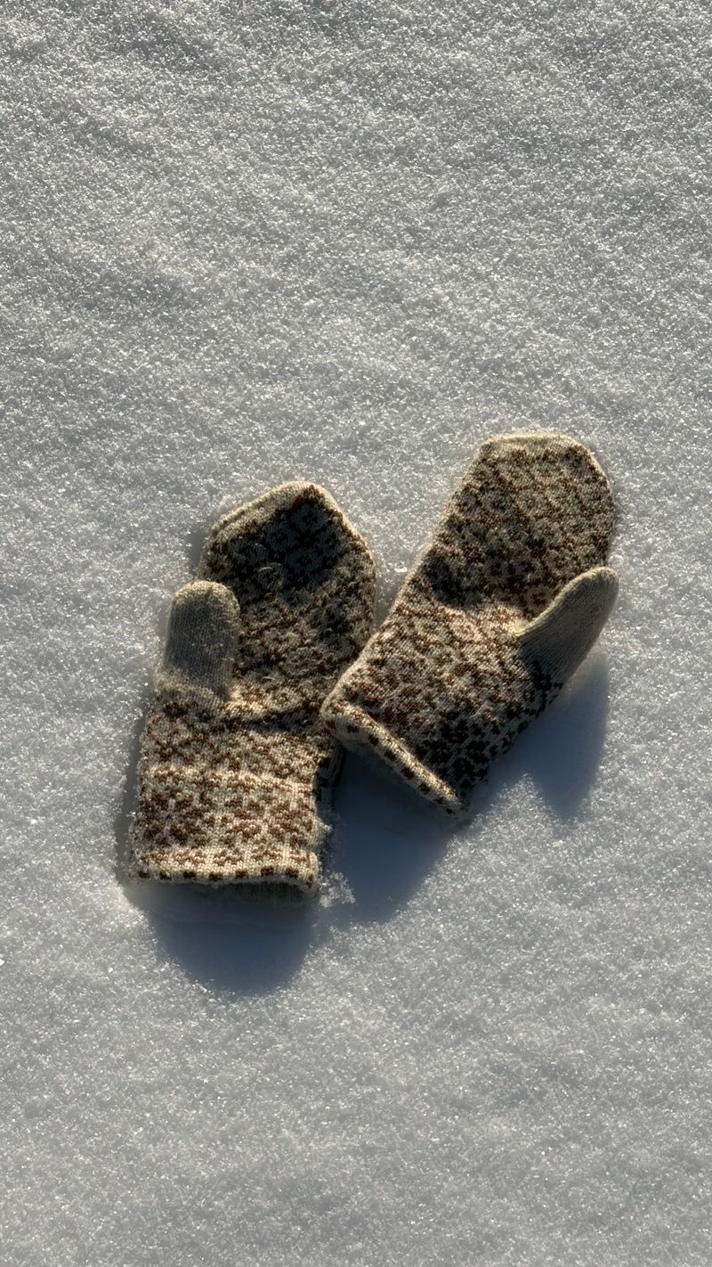 Wool mittens & socks