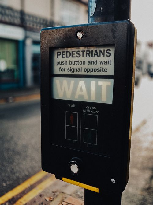 Wait Light Signal Yellow Wait Signage · Free Stock Photo